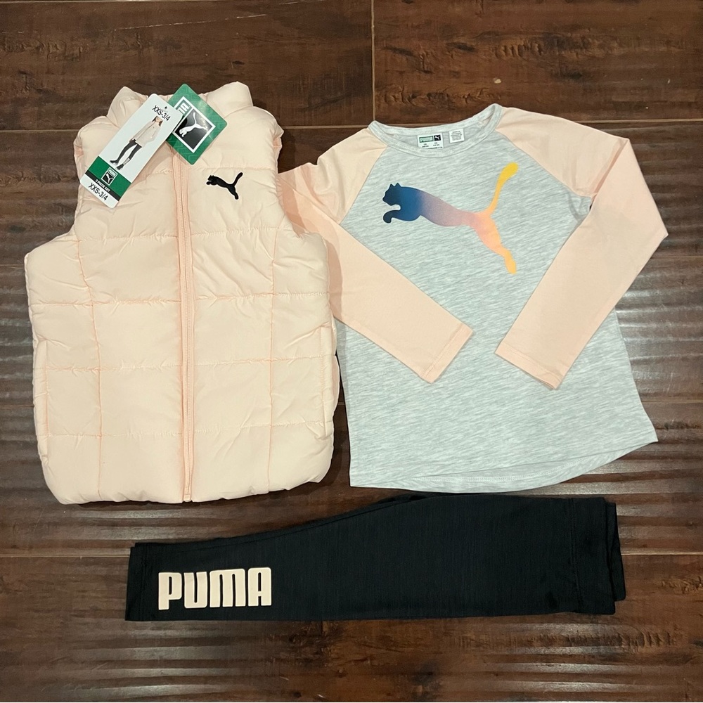Puma Girls 3 piece Vest Set - XXS (3/4)